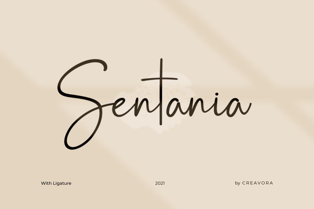 Sentania - Handwriting Font – Creavora