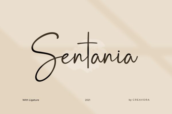 Sentania – Handwriting Font