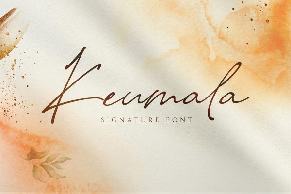 Keumala - Signature Script Font